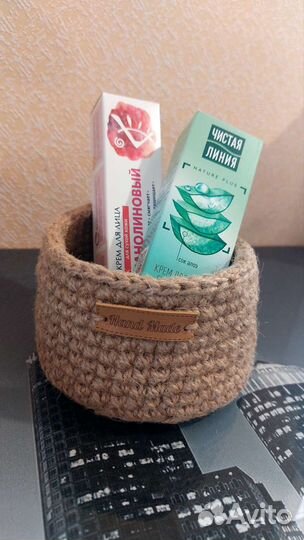 Корзинка из джута