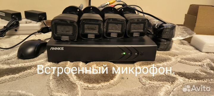 Комплект видеонаблюдения на 4 камеры 5мп