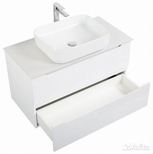 Тумба со столешницей и раковиной BelBagno Etna 80-KEP-80-BO-BB1304 Bianco Lucido