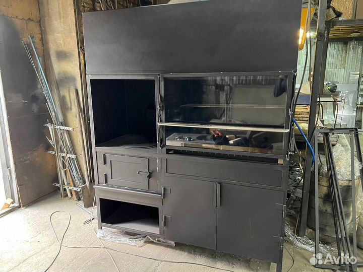 Мангал с Гидрофильтром печь под казан на угле