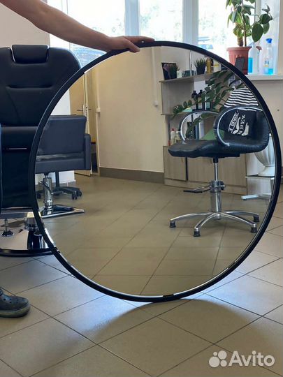 Зеркало круглый железный рамкам