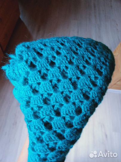 Платок шаль ручной вязки