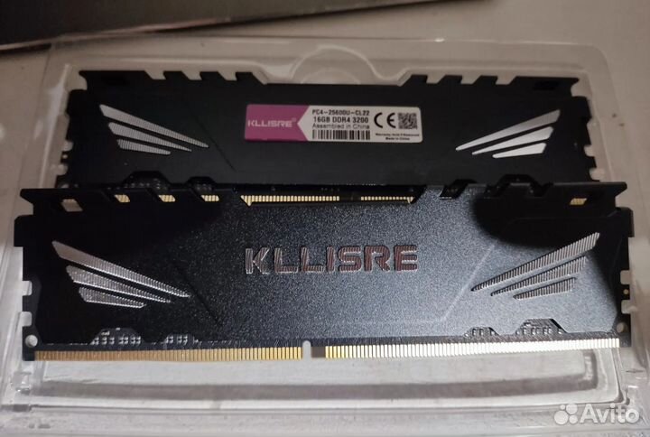 DDR4 kllisrе 2х16GB 3200 MHz, оперативная память