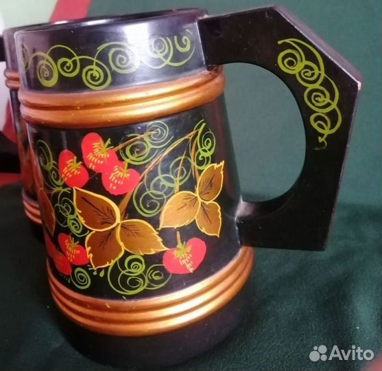 Пивные кружки хохлома