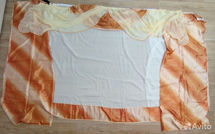 Продам комплект шторы с ламбрекеном и тюль