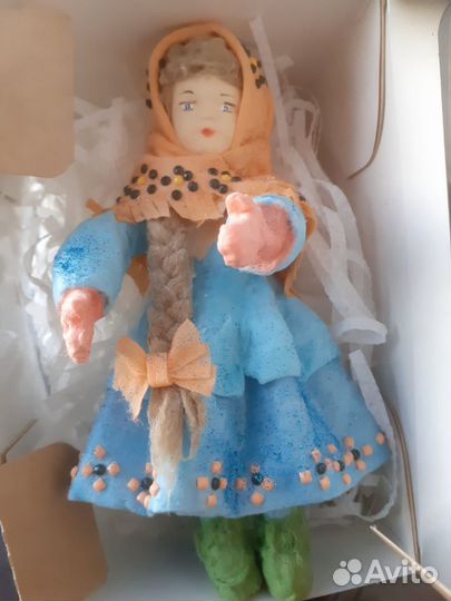 Елочная игрушка из ваты