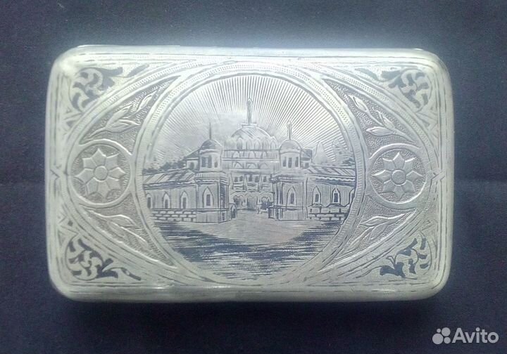 Портсигар серебряный с автографами 1894 г