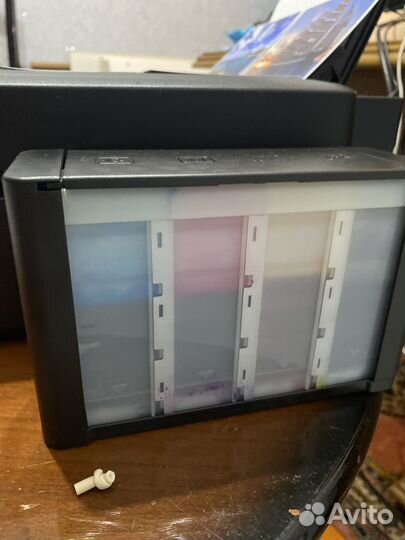 Цветной струйный принтер с снпч epson