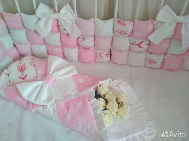 Бортики в детскую кроватку новые