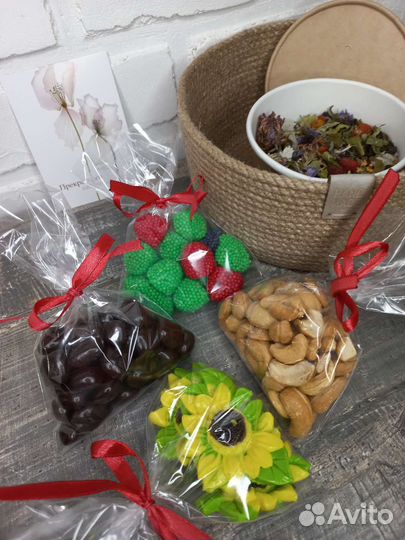 Подарочный набор + корзина из джута