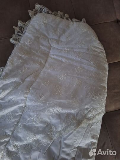 Конверт на выписку зимний с натуральным мехом