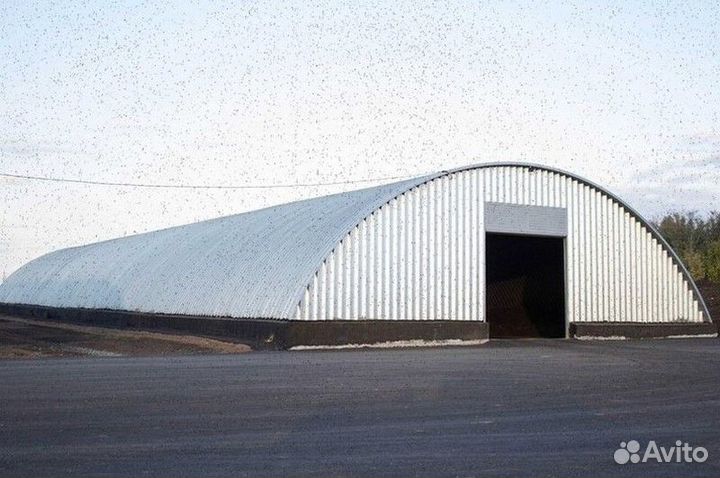 Ангар каркасный