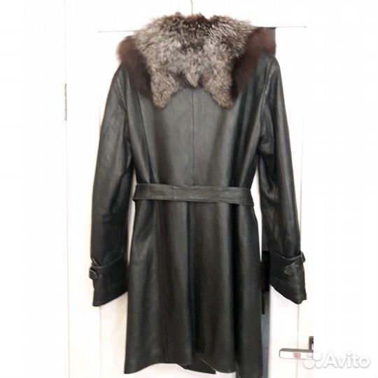 Кожаное пальто 48-50