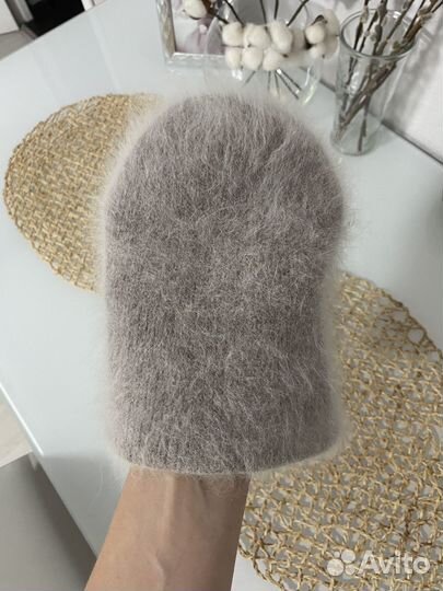 Шапка бини женская ангора