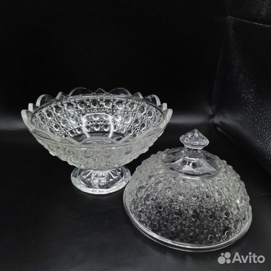 Конфетница Сахарница Бонбоньерка Ваза Хрусталь