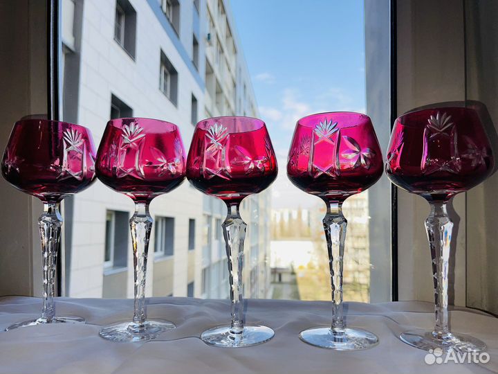 Бокалы цветной хрусталь Германия