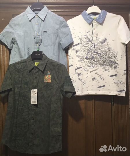 Рубашки с коротким рукавом для мальчика 10-12 лет