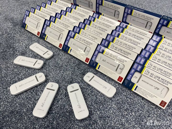 Безлимитный LTE 4G модем с WiFi роутером (+SIM)