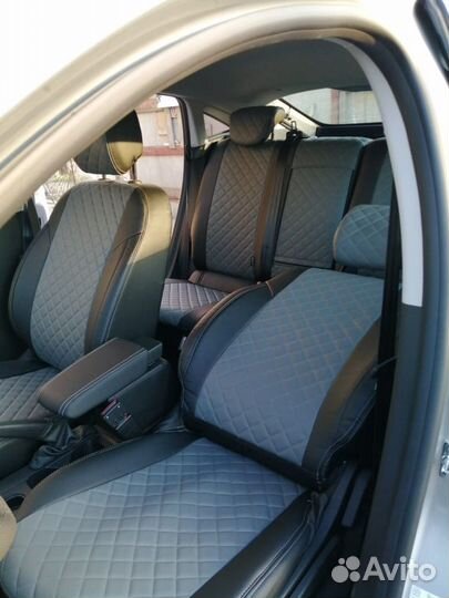 Чехлы Автопилот для Arkana Черн+Сер+Ромб