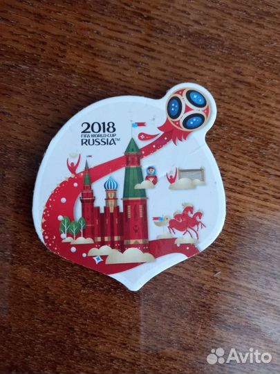 Стакан и магнит с чемпионата мира по футболу 2018