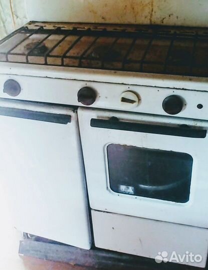 Газовая плита с духовкой, для газового балона, б/у