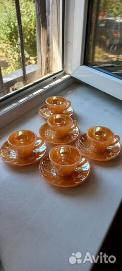 Набор посуды 5 чашек с блюдцами США