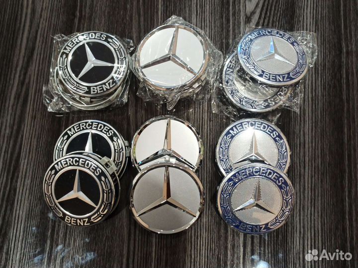 Колпачки на литые диски mercedes