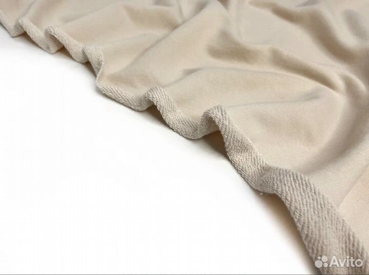 Ткань футер 3-х нитка 20 метров бежевый цвет