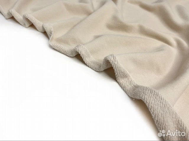 Ткань футер 3-х нитка 20 метров бежевый цвет