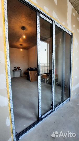 Раздвижные алюминиевые двери