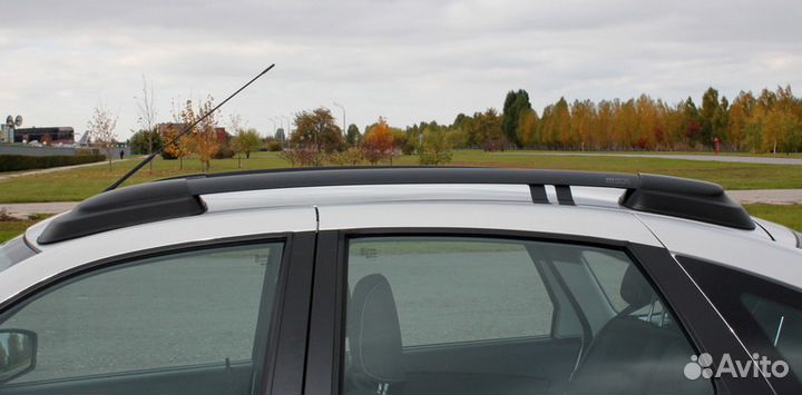 Рейлинги на крышу Лада Гранта лифтбек, черные