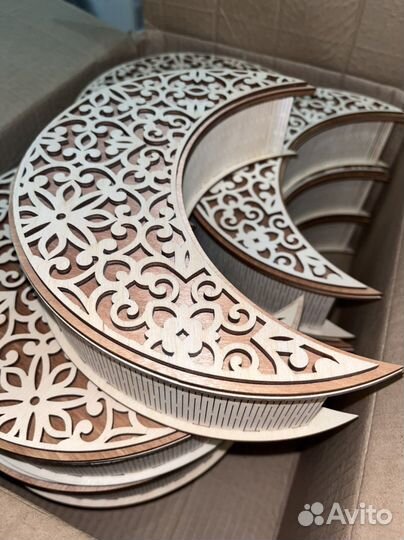 Коробки полумесяц Курбан байрам.Коробка под орехи