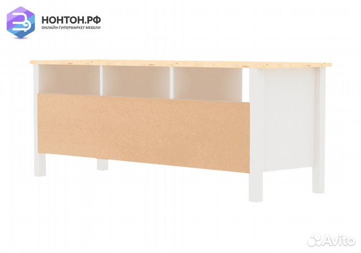 Тумба под тв khimki белая / натуральная