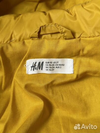 Фирменная куртка детская H&M 86 демисезонная