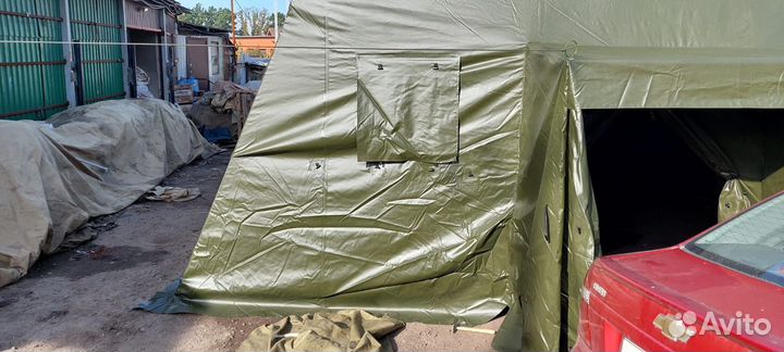 Палатка каркасная М-30 пвх защитного цвета