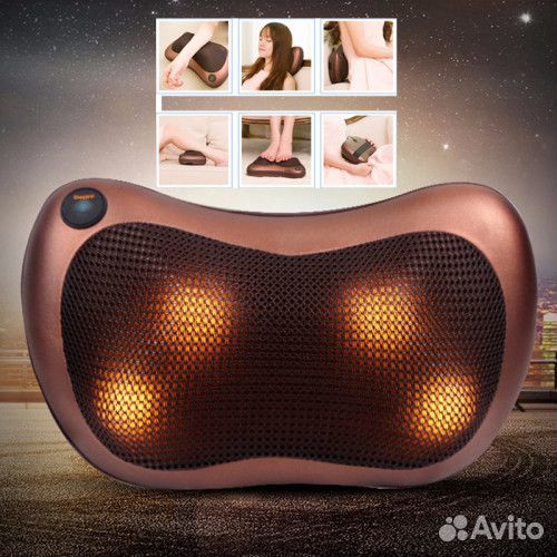 Подушка для массажа 8 роликов