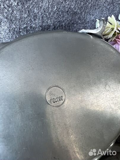 Шкатулка, ваза, конфетница из олова