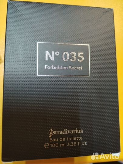 Туалетная вода Stradivarius 035. Новая