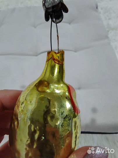 Ёлочная игрушка СССР Медальон Козел Козлик