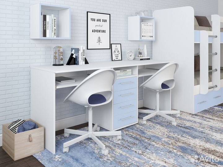 Компьютерный стол для двоих Лаворо