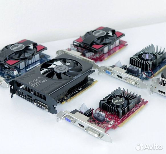 Разные видеокарты Nvidia GTX ATI AMD PCI-E