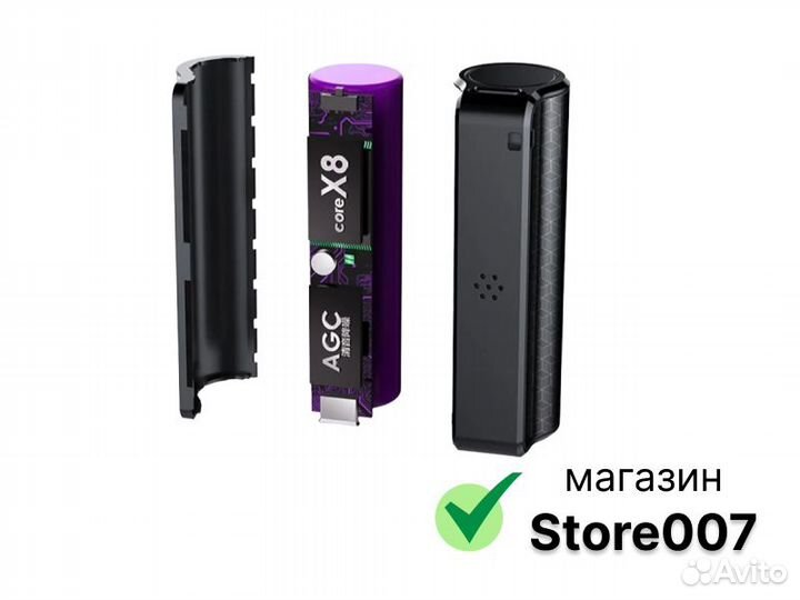 Цифровой диктофон Q70, 16GB, магнитный корпус