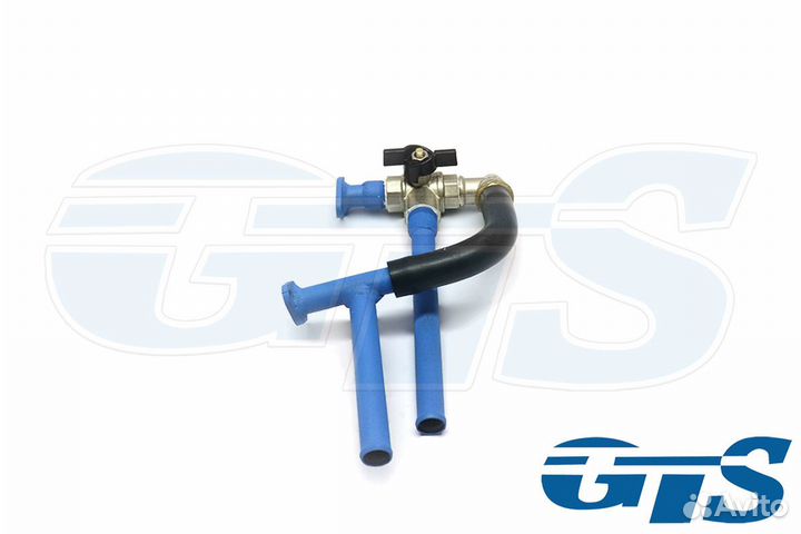 Кран отопителя печки с байпасом 