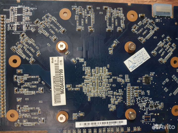 Видеокарта asus Nvidia GeForce 9800GT 512MB