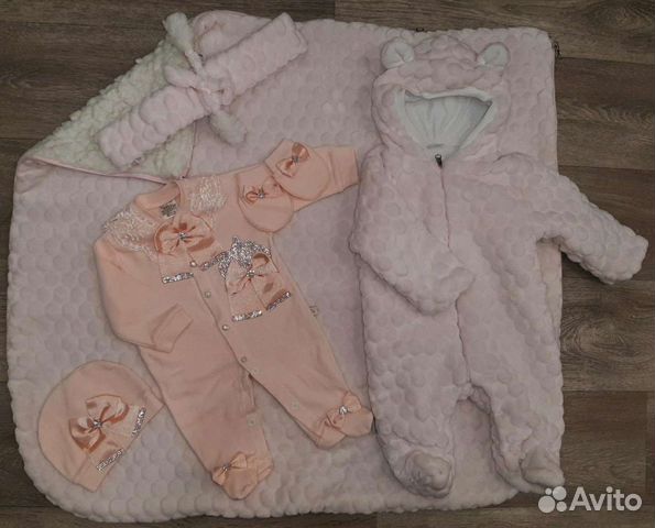 Конверт на выписку, комбинезон, детские вещи