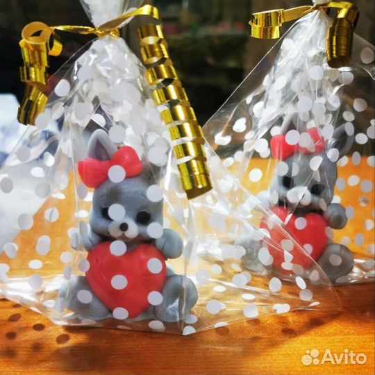 Мыло ручной работы Кролик с сердцем