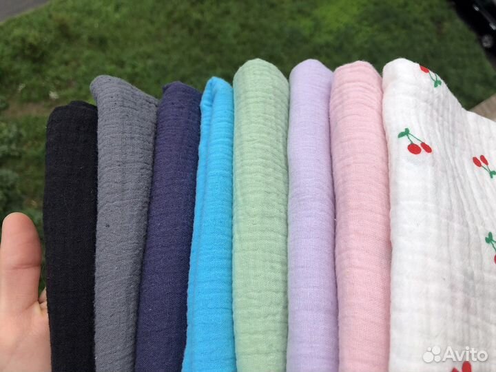 Отрез ткани муслин хлопок