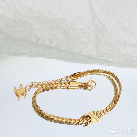 Золотой браслет celine