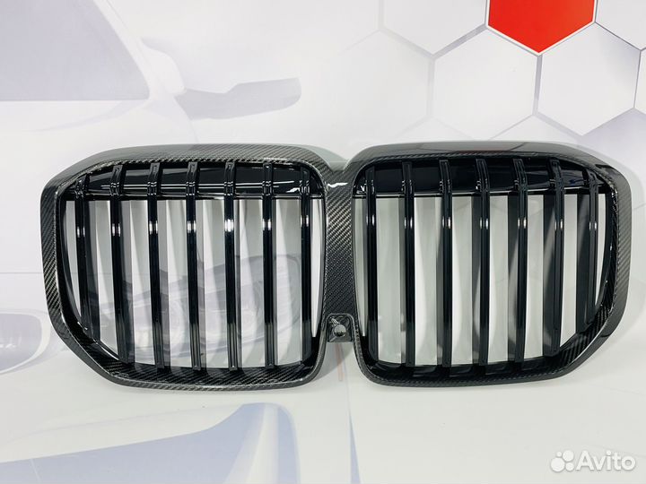 Решетка радиатора BMW X7 G07 MP Сухой карбон