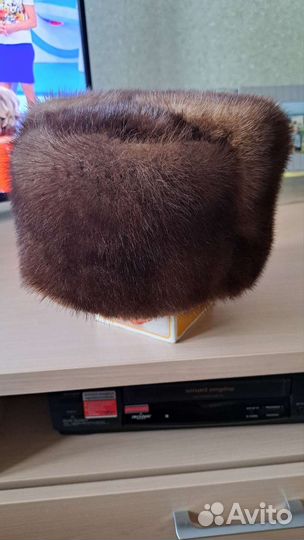 Норковая шапка мужская бу